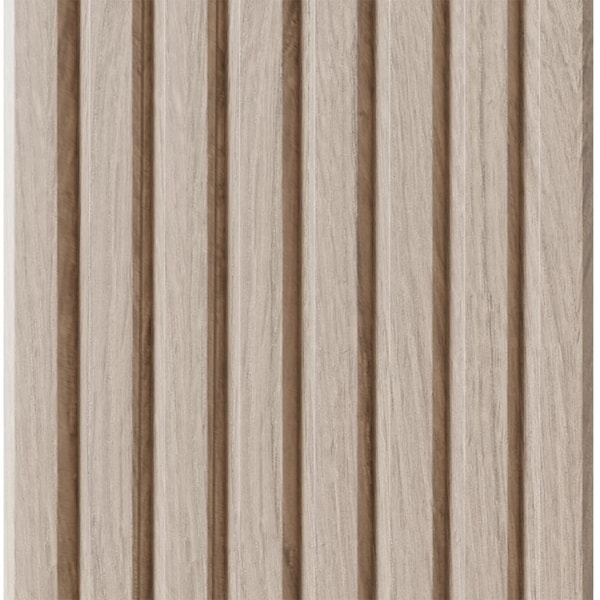 Designs Of Distinction 1-1/2" Tall Bevel Slat Tambour - White Oak (12"W x 96"L) 011296207WK1 - main